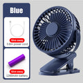 Portable USB Mini Clip Fan – Rechargeable, Ultra-Quiet & Compact
